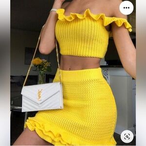 Sweater mini skirt Set